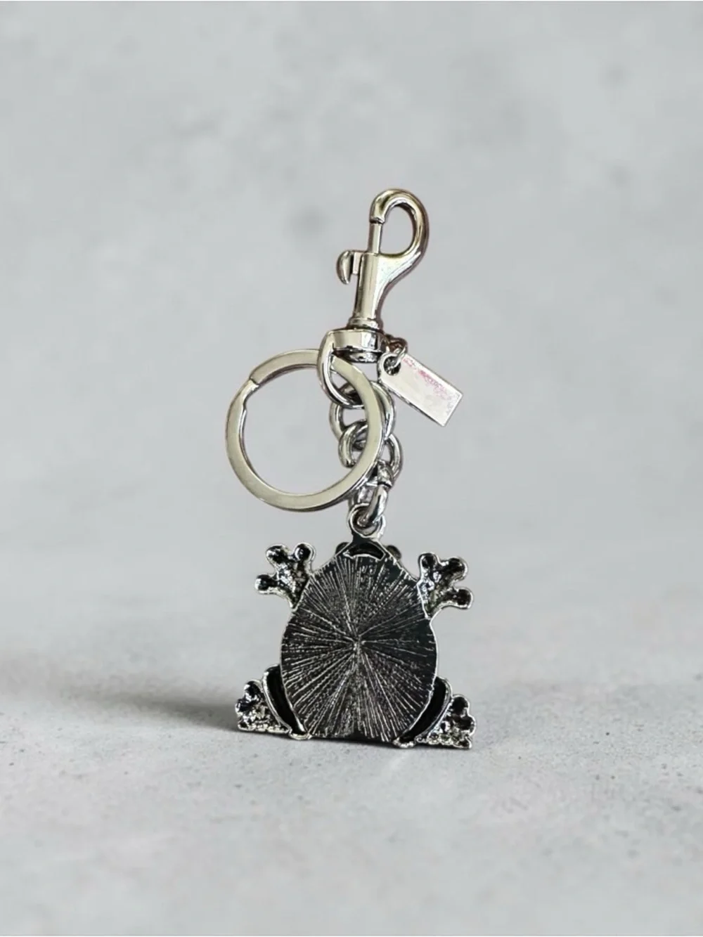 Green Crystal Frog Keychain Charm Bag Charm Rhinestone Key Ring Clip